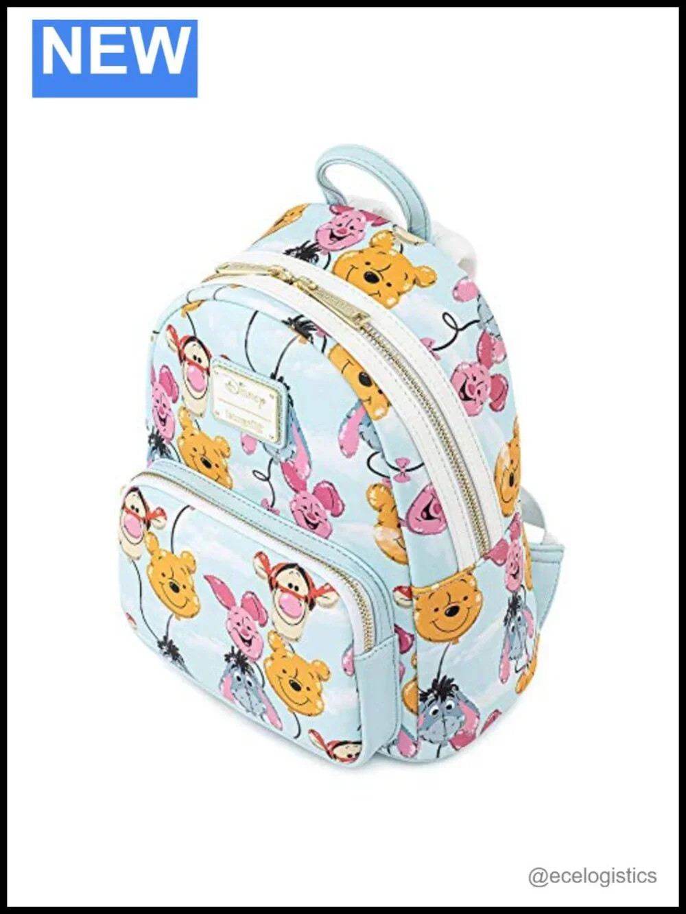 Loungefly Disney Winnie the Pooh Double Strap Shoulder Bag Faux Leather Purse